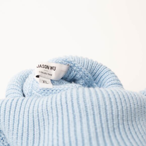 Jason Wu x RTR Tie Detail Blue Knit Sweater - Picture 7 of 11